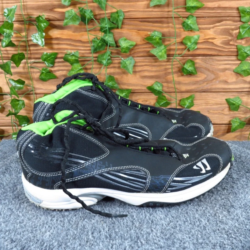 Warrior Burn 2.0 Men Turf Lacrosse Cleats Size 8 Athletic Field Black Green